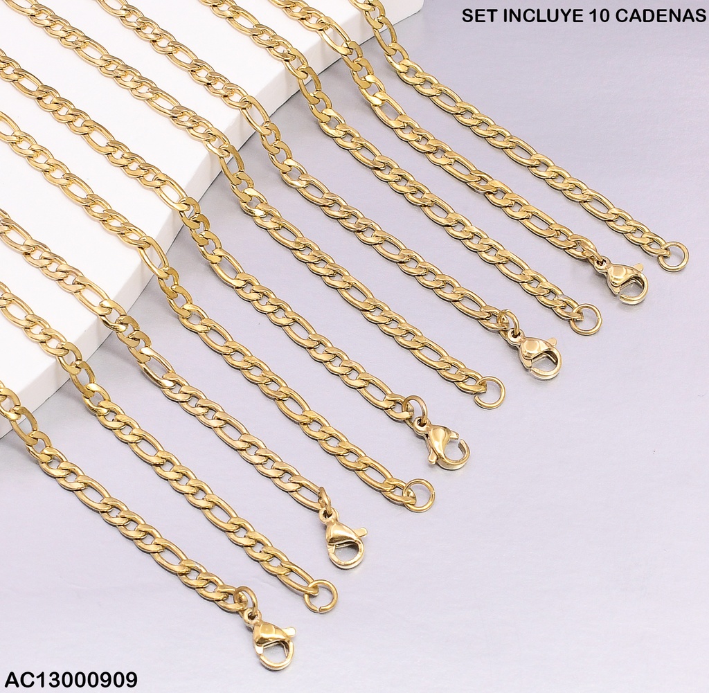 PAQ. DE 10 CADENA PARA CABALLERO 3 EN 1  607R803-86 1.0NK
