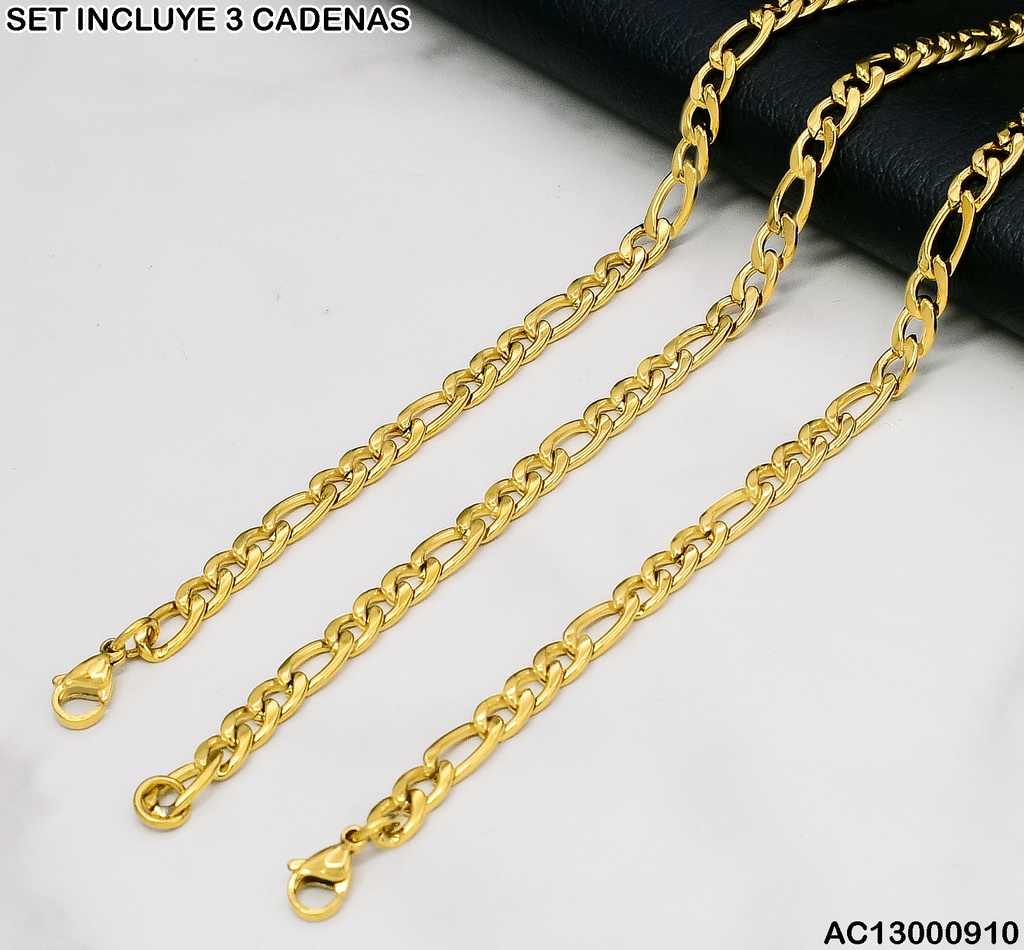 SET DE 3 CADENA PARA CABALLERO 3 EN 1 757R805-86/607R804-86 1.4NK