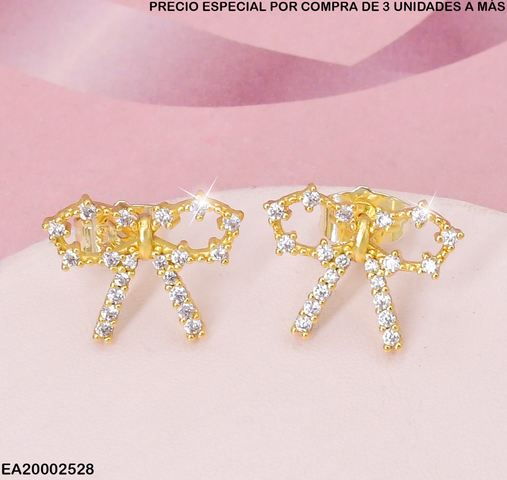 ARETES CROQUI LAZO PUNTEADO C/ZIRC. A4783-206
