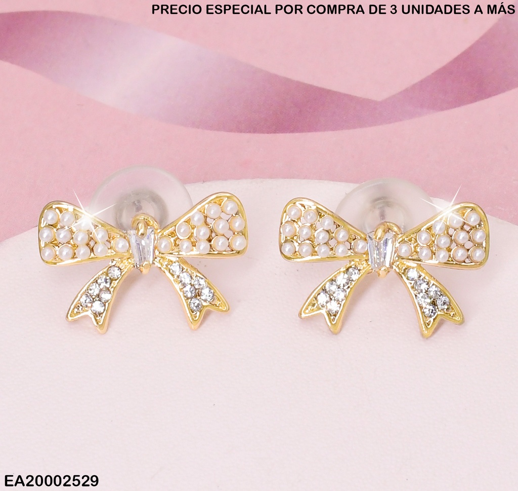 ARETES LAZO ABIERTO PERLITAS/ZIRCONIAS A5283-212