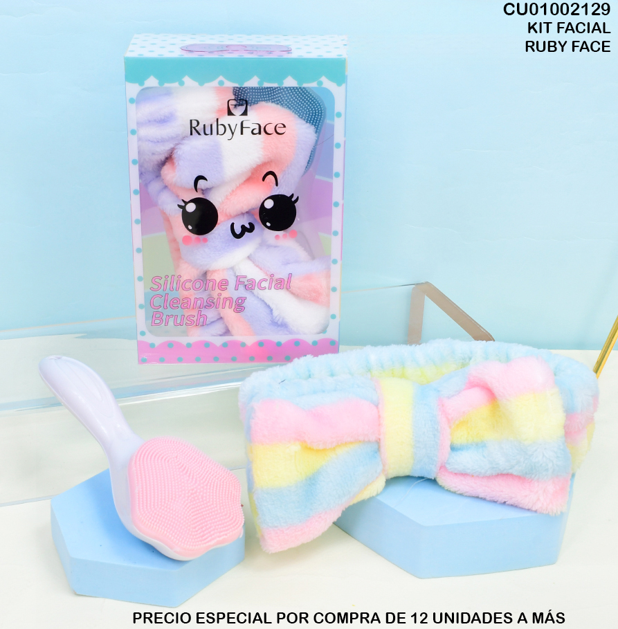 SET BANDANA+CEPILLO FACIAL FDSZ02