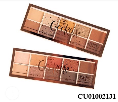 PALETA 10 TONOS DE SOMBRAS COOKIES USHAS ES3874-4