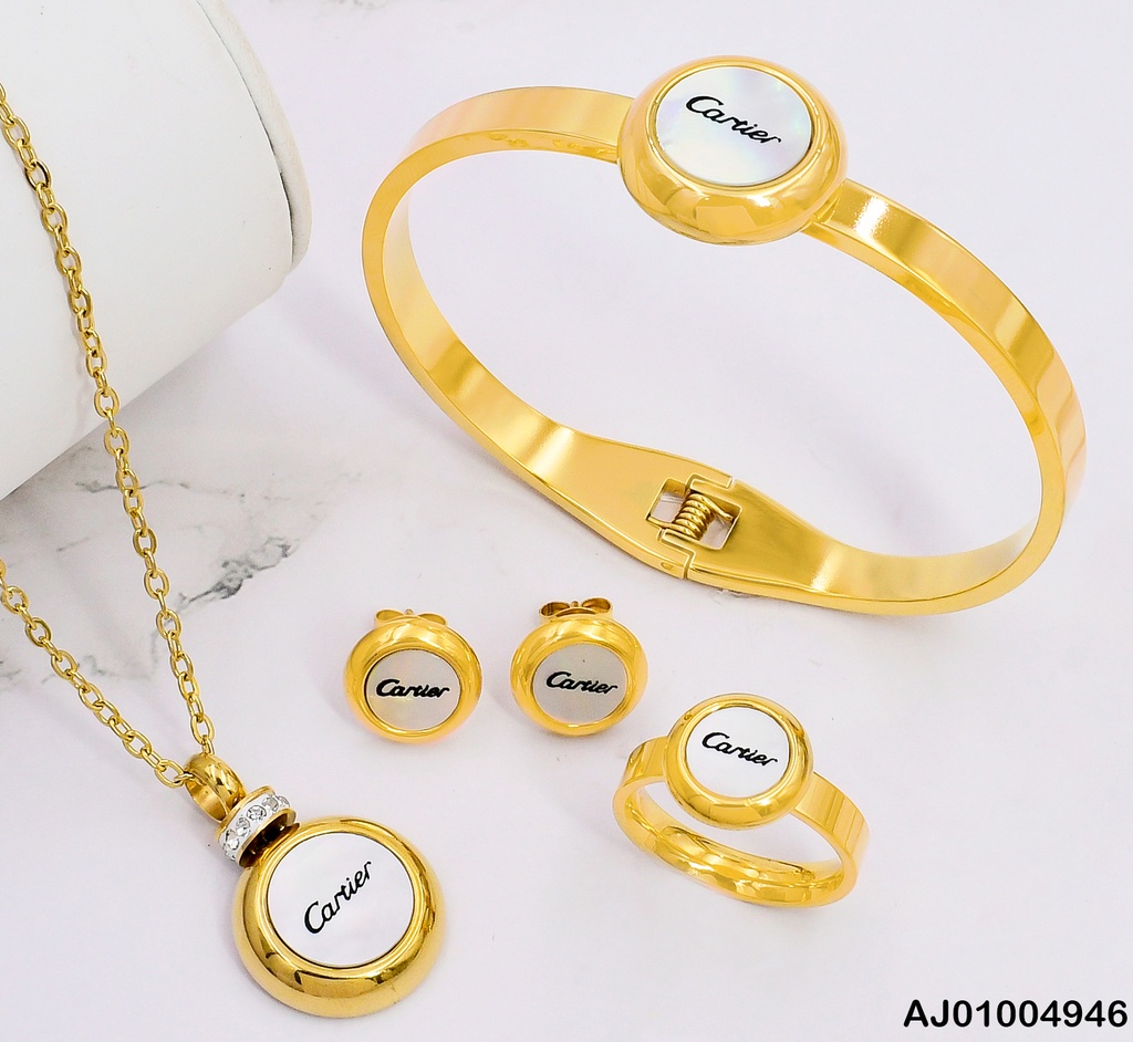 JUEGO CARTIER NACAR C/BRAZALETE-ANILLO 080856-152