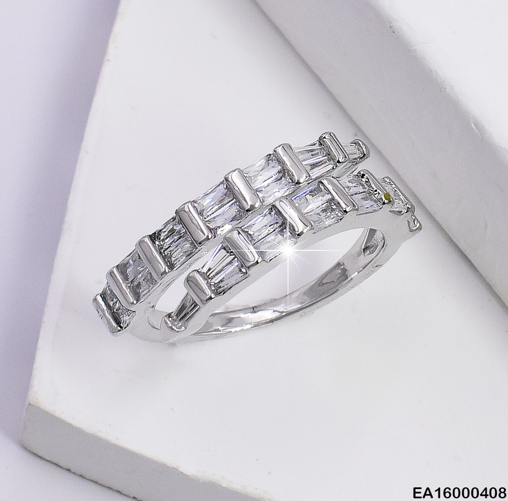 ANILLO PLATD. ZIRCONIAS 006E4367-267