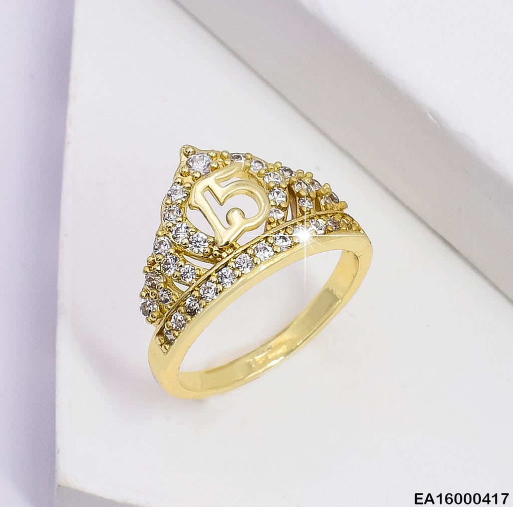 ANILLO 15 AÑOS CORONA ZIRCONIAS 006P8051-212