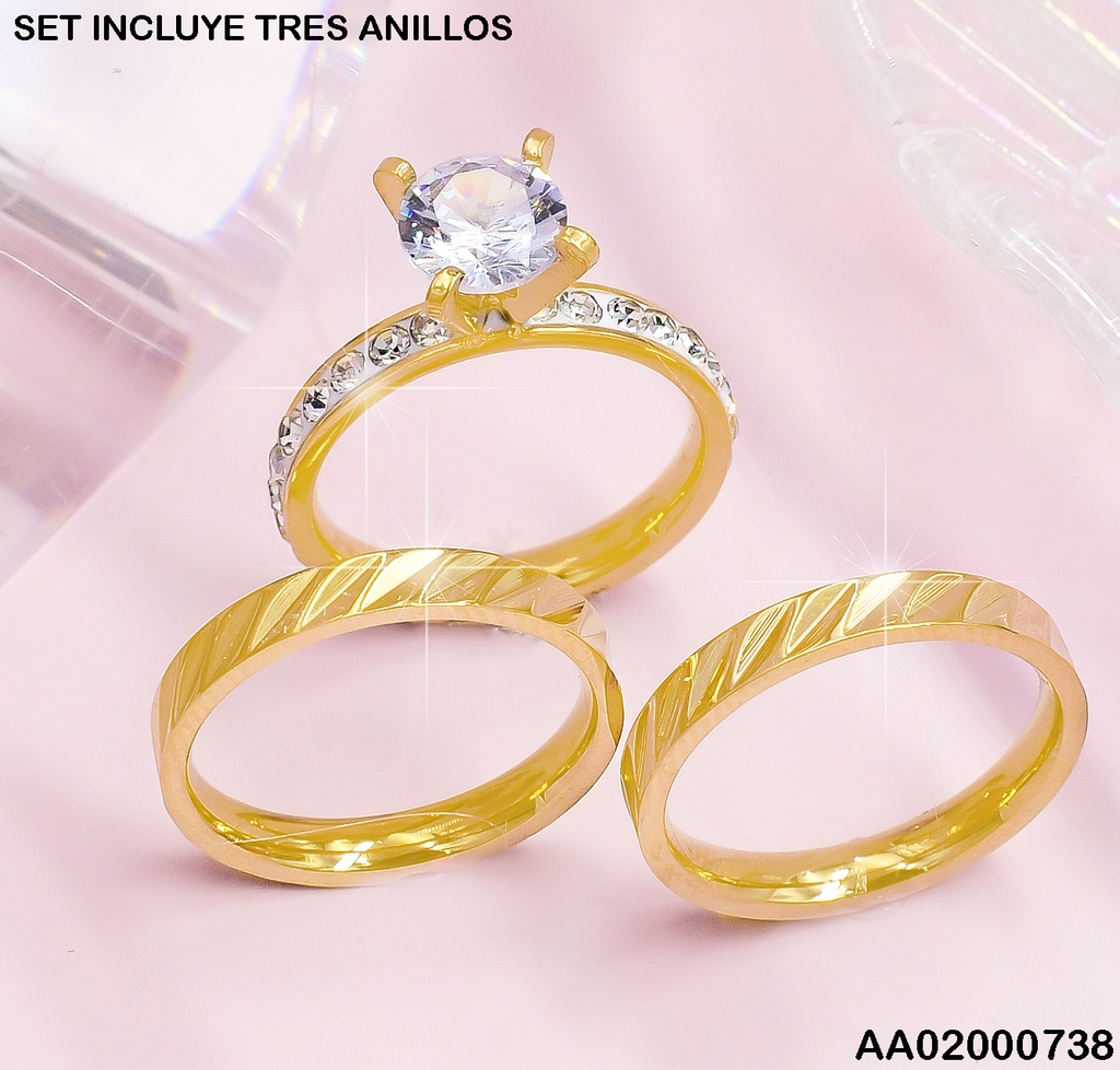 ANILLO 3PCS ZIRCONIAS 006A3381-289