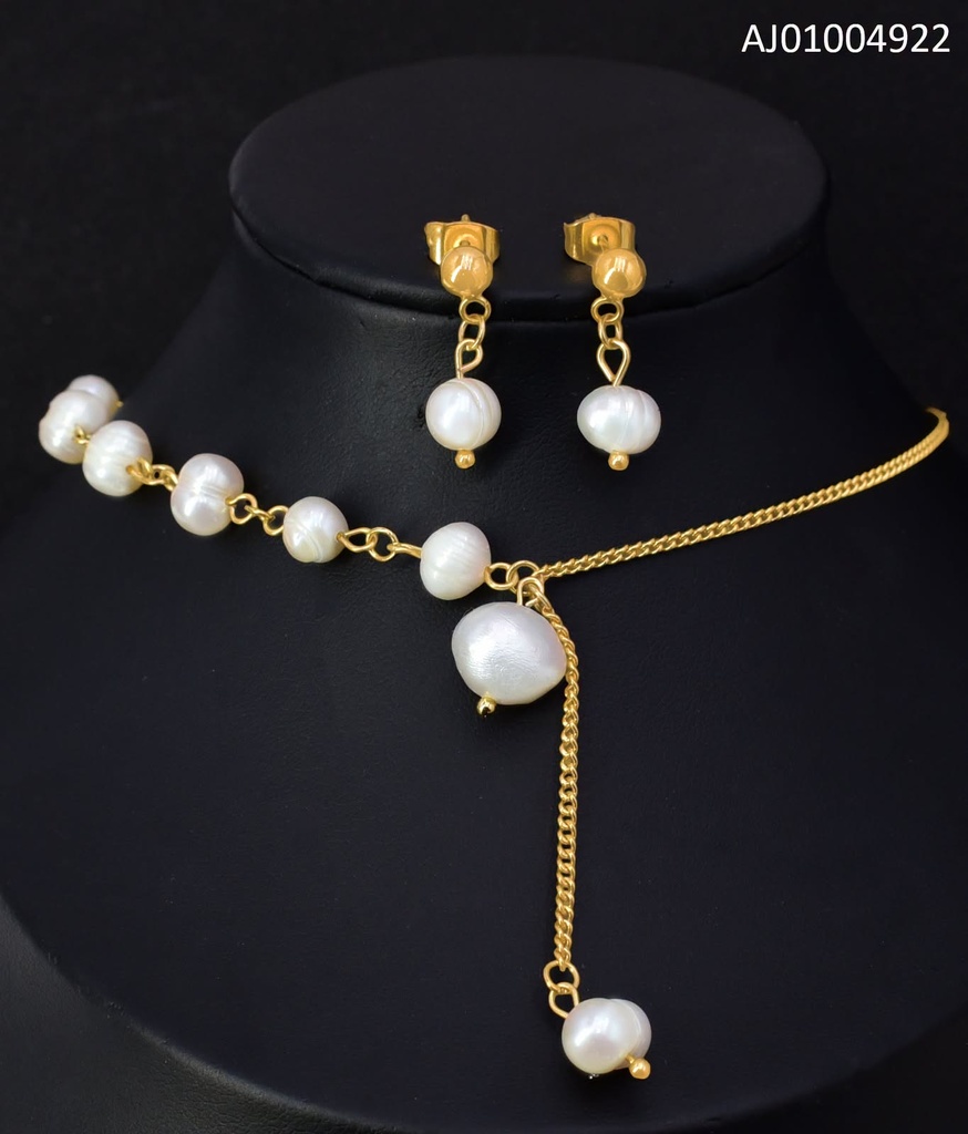 JUEGO PERLAS ARETES COLGAR,CAD.C/COLGANTE AJ080312-171 (NPE2025)