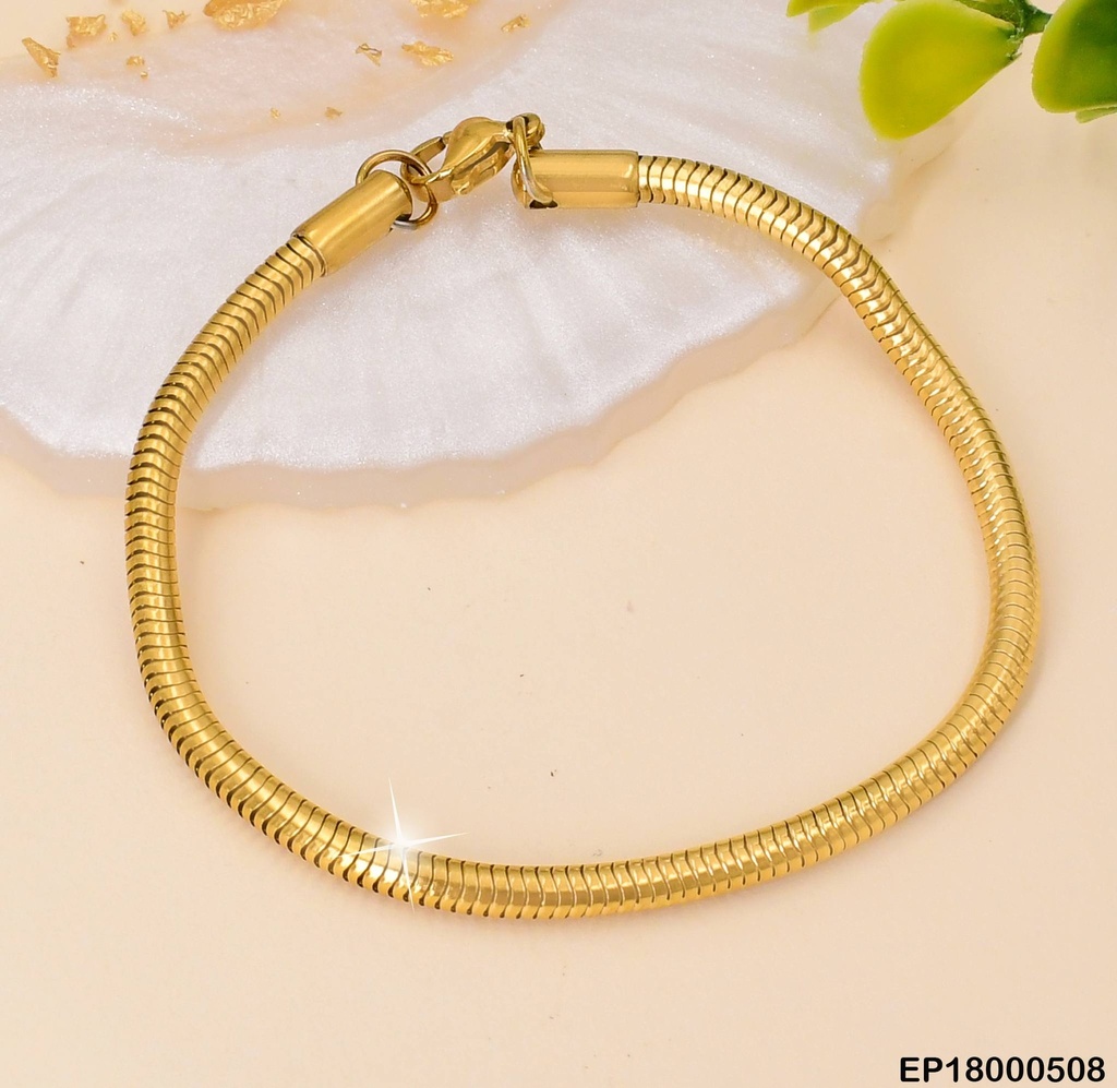 PULSERA DORADA COLA DE RATON 002P8933-64