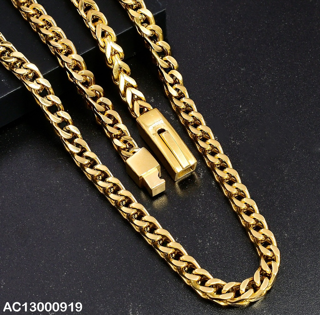 CADENA DORADA CANDADO RECTANGULAR AC2N2003097-G029