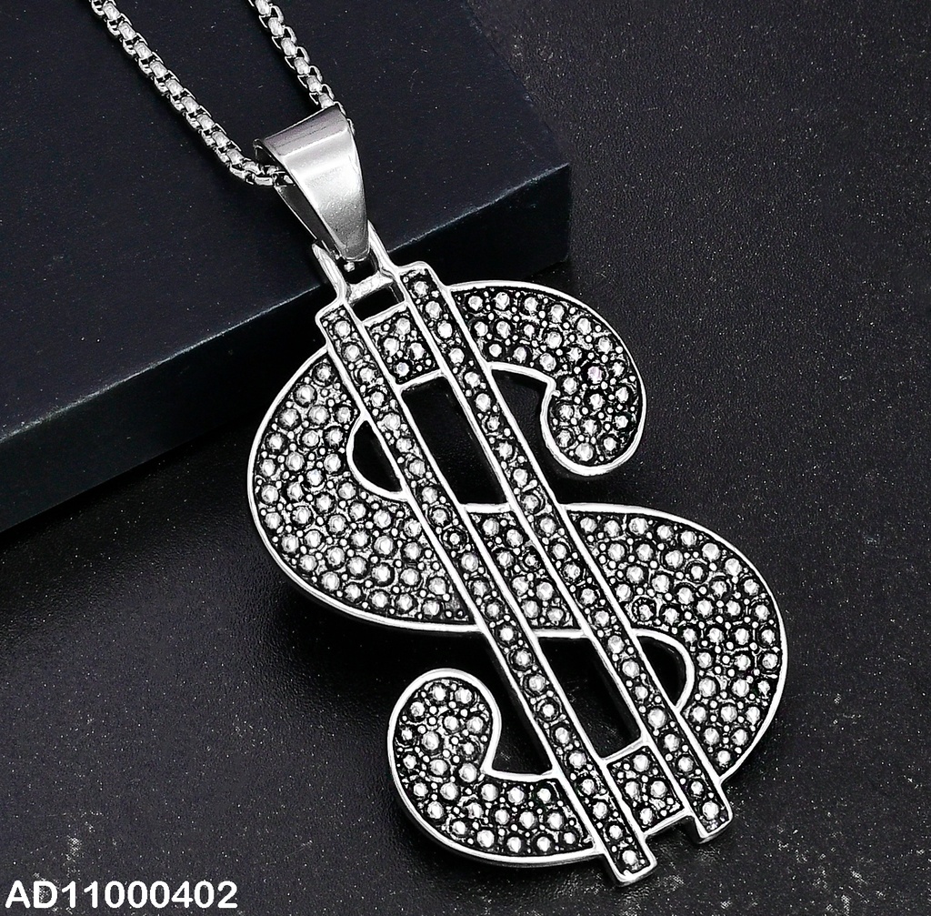 DIJE PLATEADO SIGNO DE DOLAR GRANDE080647-106T