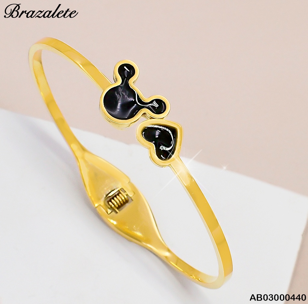 BRAZALETE CABEZA MINNIE MOUSE CORAZON 081633-W171