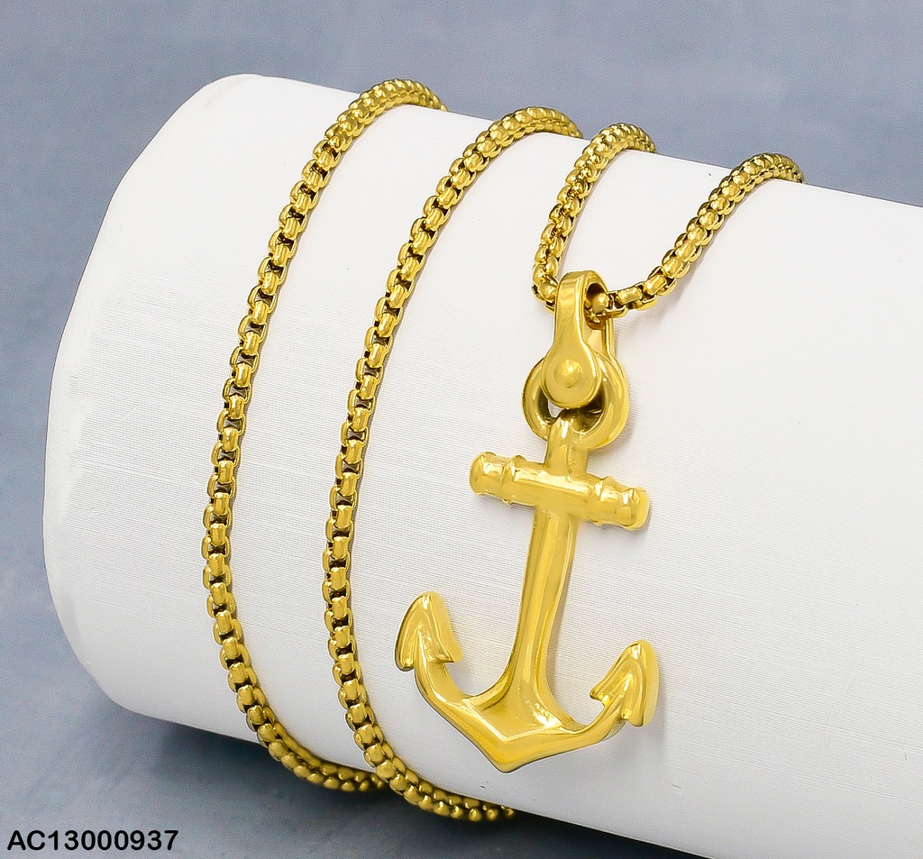 CADENA CORDON CHINO VARON DIJE ANCLA 081641