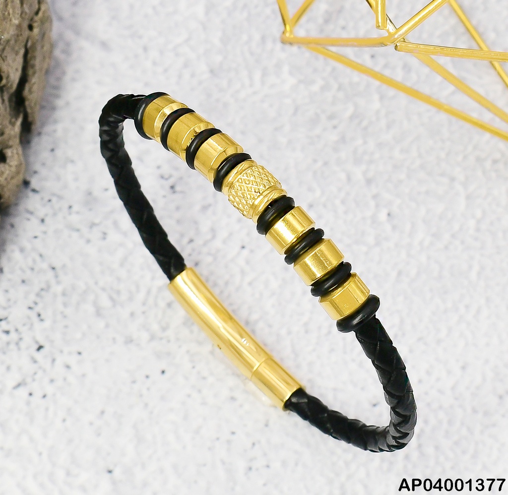 PULSERA 7 LINEAS DORADAS 081606-005