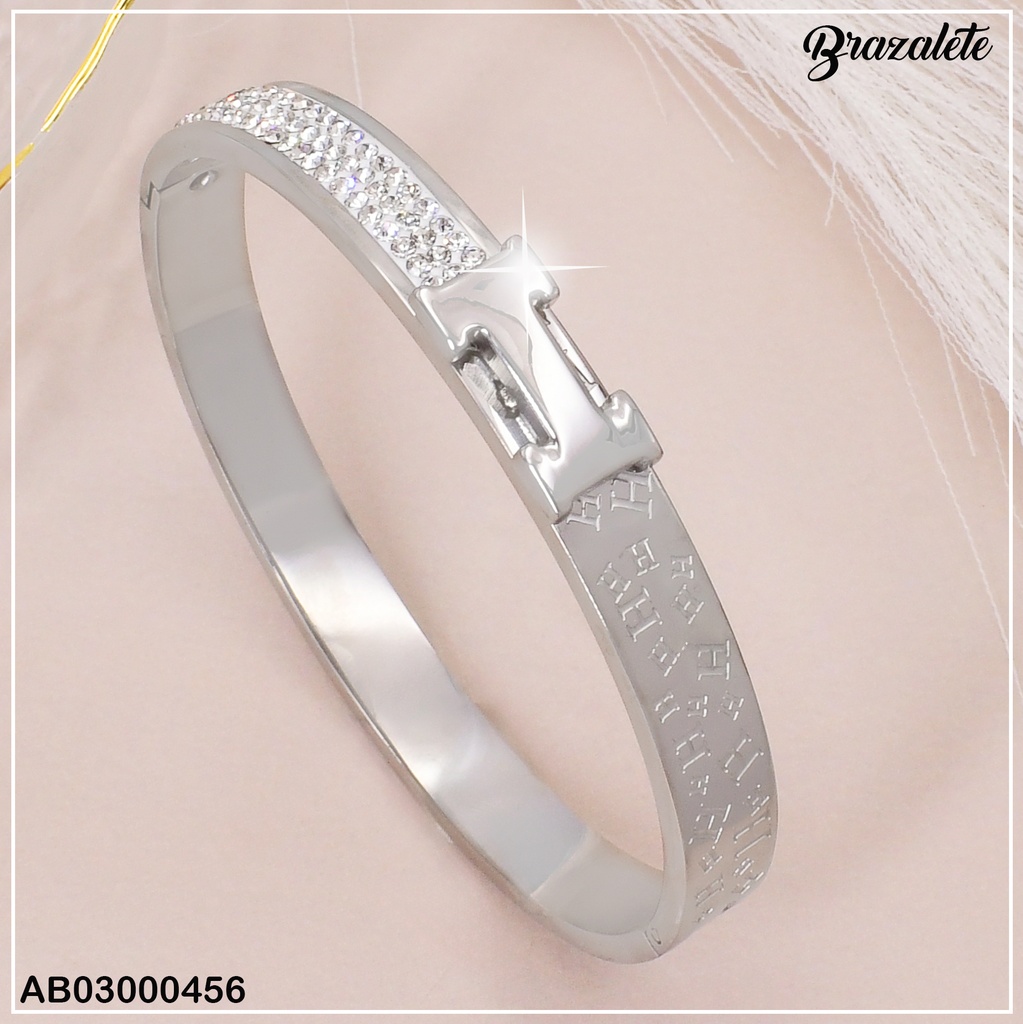 BRAZALETE PLATEADO HERMES 080513-148