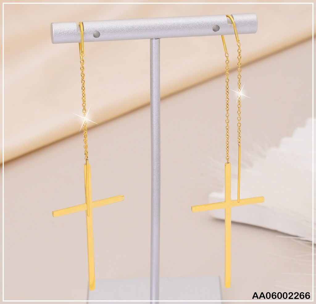 ARETES LARGOS CRUZ VD0804092-054
