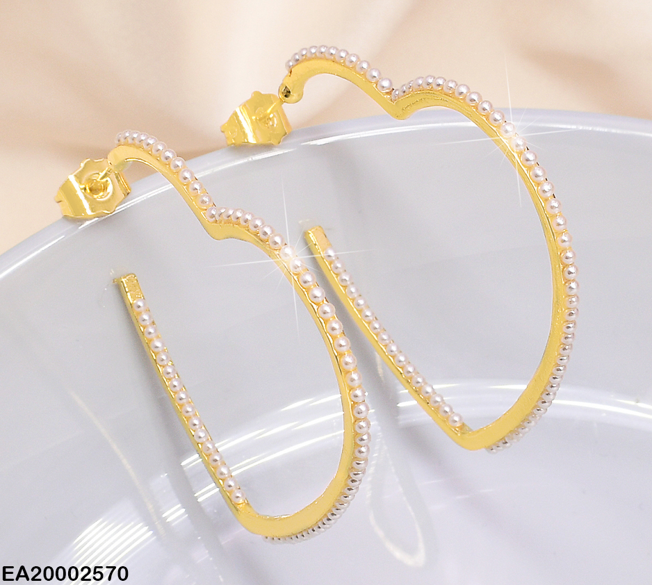 ARETES CROQUI CORAZON C/ PERLITAS EE443-110