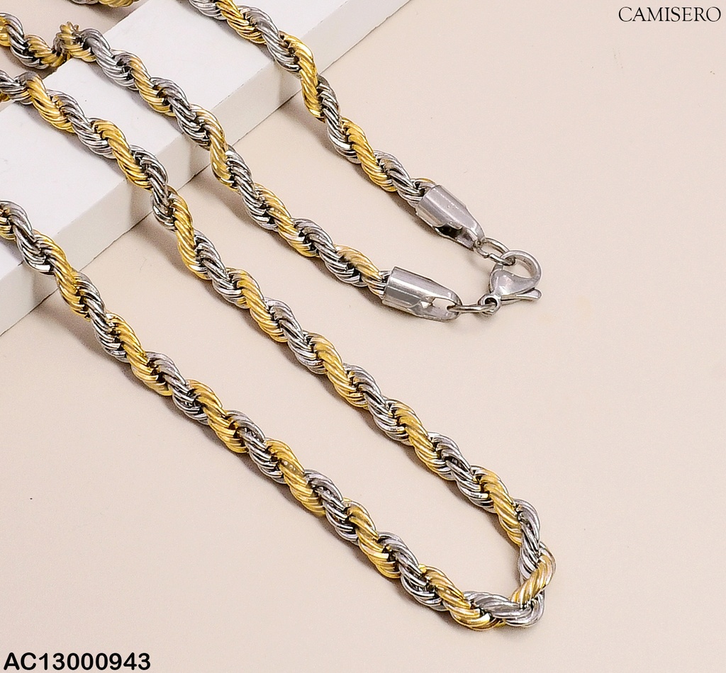 CADENA CAMISERO BICOLOR MEDIANO 607-5691-64