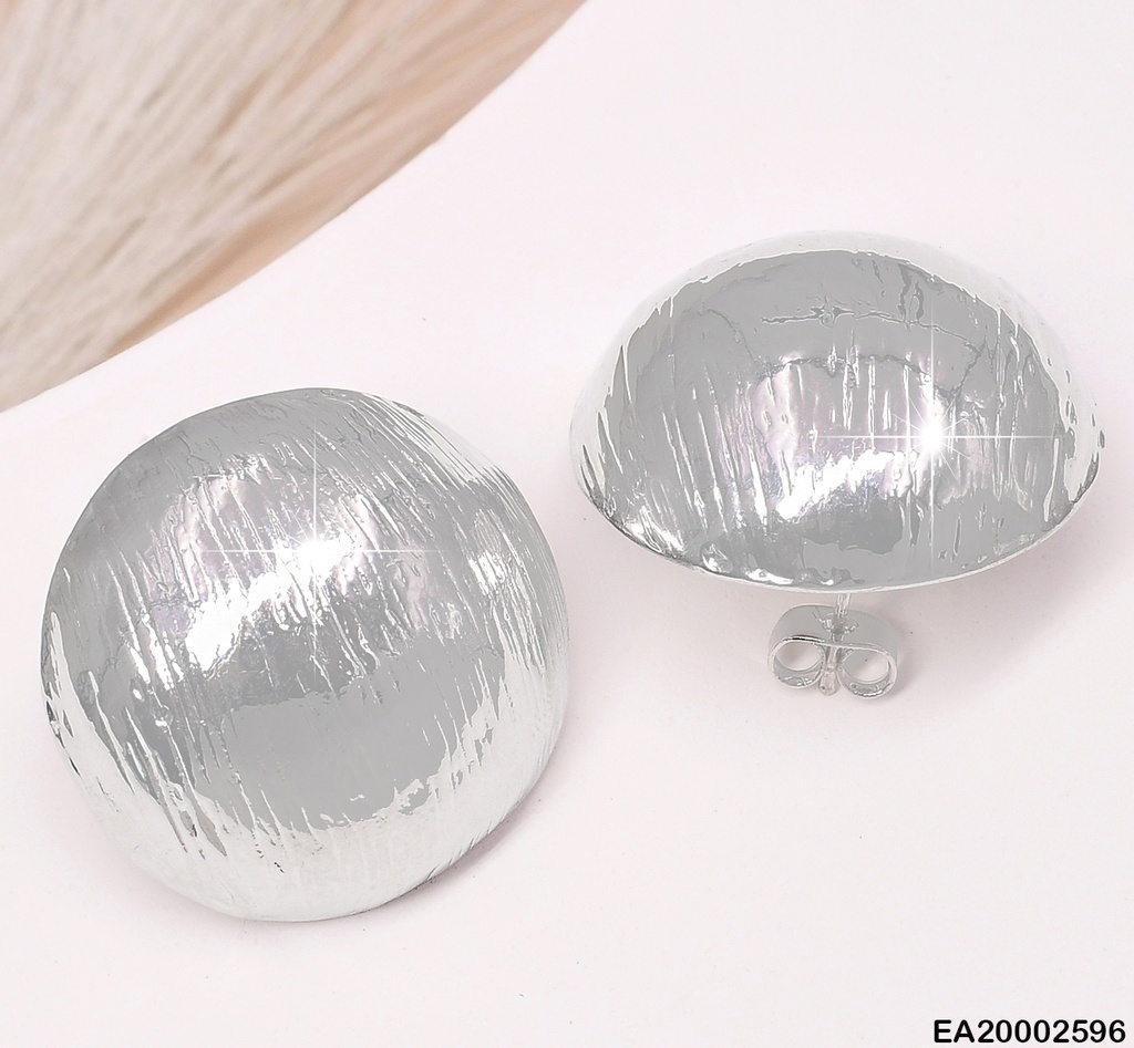 ARETES PLAT.RD LINEAS VERT.GRABADAS EE658-130 (NPE2025)