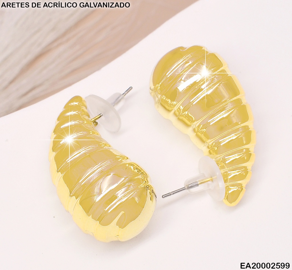 ARETES GALVANIZADOS(CCB)GOTA RAYADA HORIZ.EE546-215