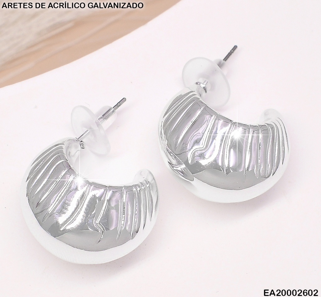 ARETES GALVANIZADOS PLAT.(CCB)"J" INFLADA ANCHA EE607-215 (NPE2025)