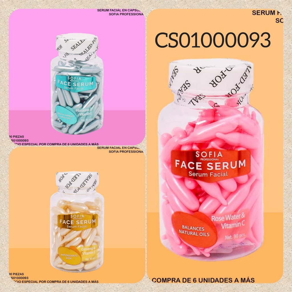 CAPSULAS (90) VITAMINAS SERUM FACIAL SOFIA