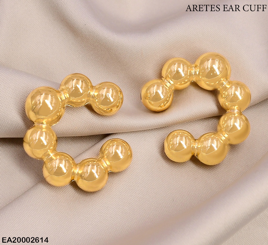 EAR CUFF GALVANIZADOS(CCB)PELOTAS DOR.EE534-215