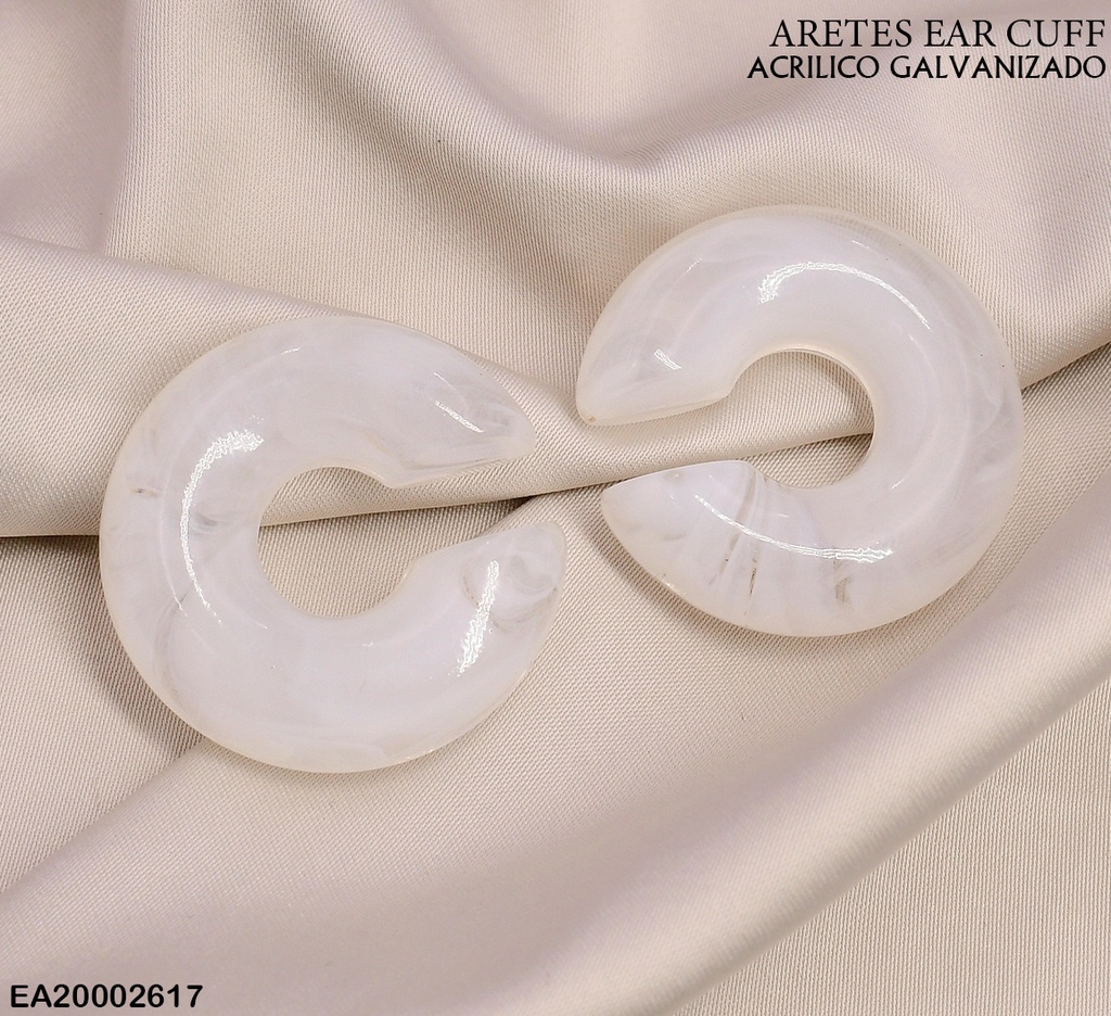 EAR CUFF GALVANIZADOS(CCB)"C"BLANCOS EE551-215 (NPE2025)