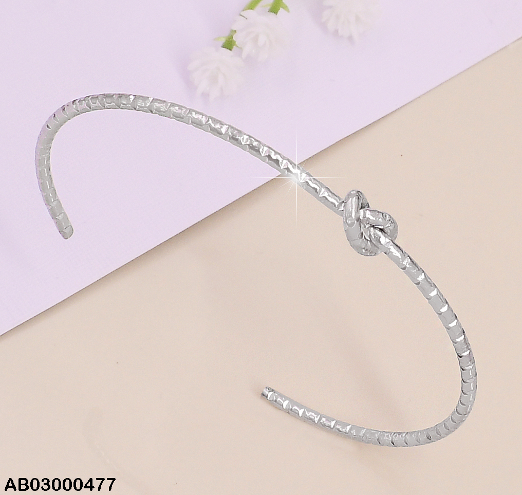 BRAZALETE COL.  PLAT. NUDO CENTRO BA124-131