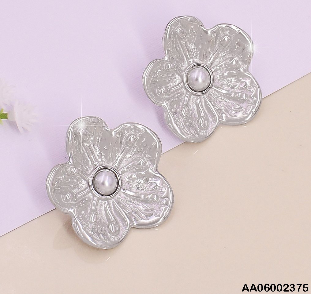 ARETE FLOR PLAT. / PERLA CENTRO EA350-131