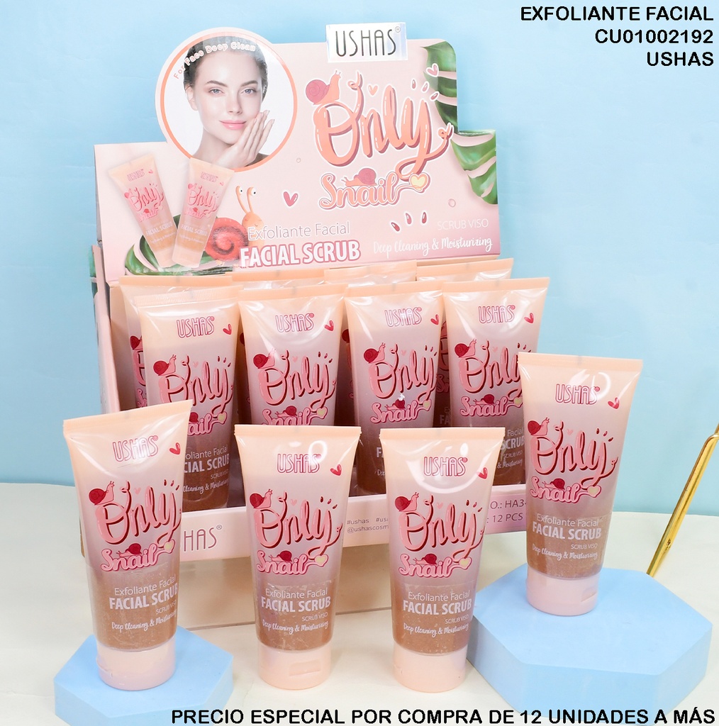 EXFOLIANTE FACIAL USHAS ONLY SNAIL HA345