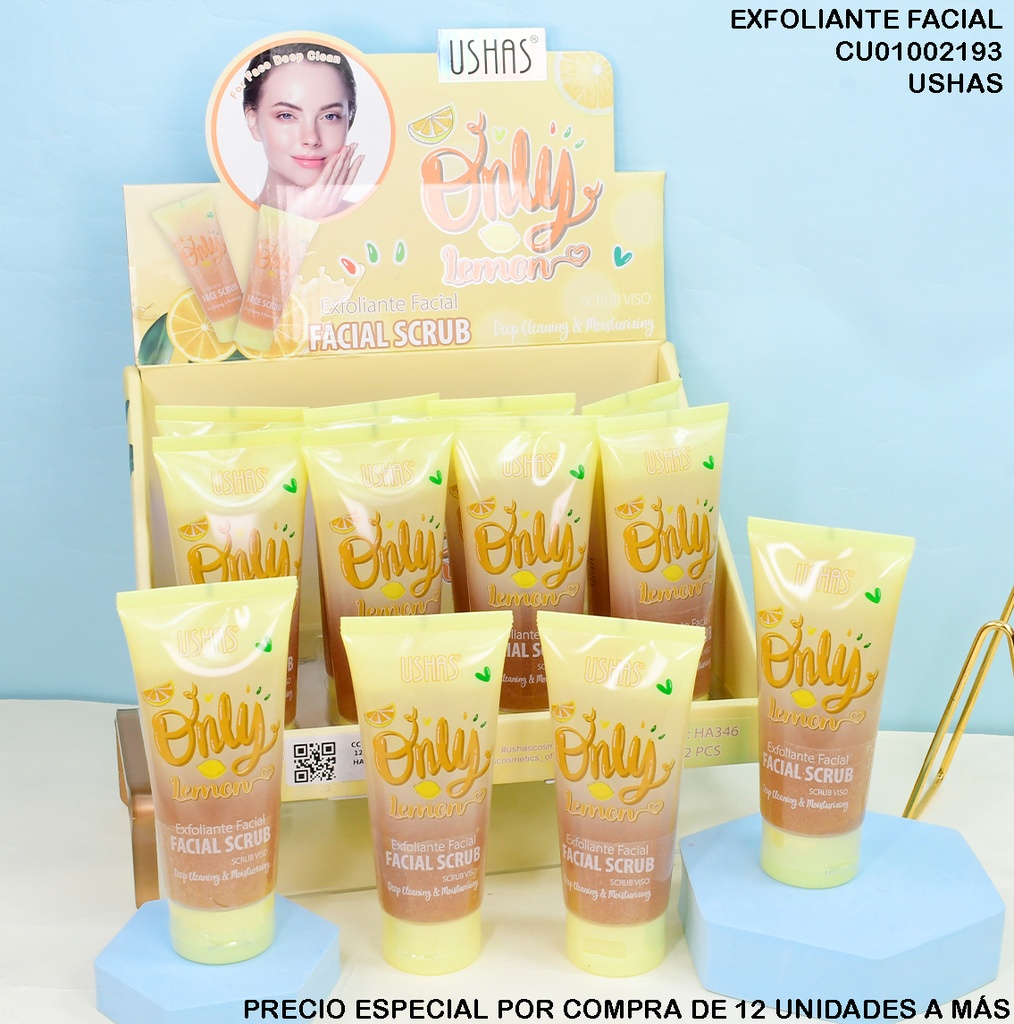EXFOLIANTE FACIAL USHAS ONLY LEMON HA346