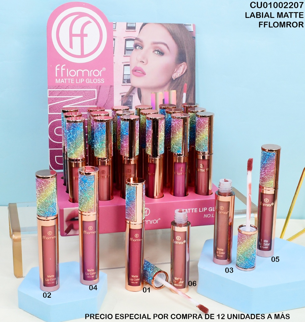 LABIAL MATTE FFLOMROR L-1167 SURT.(TAPA ESCARCHADA)