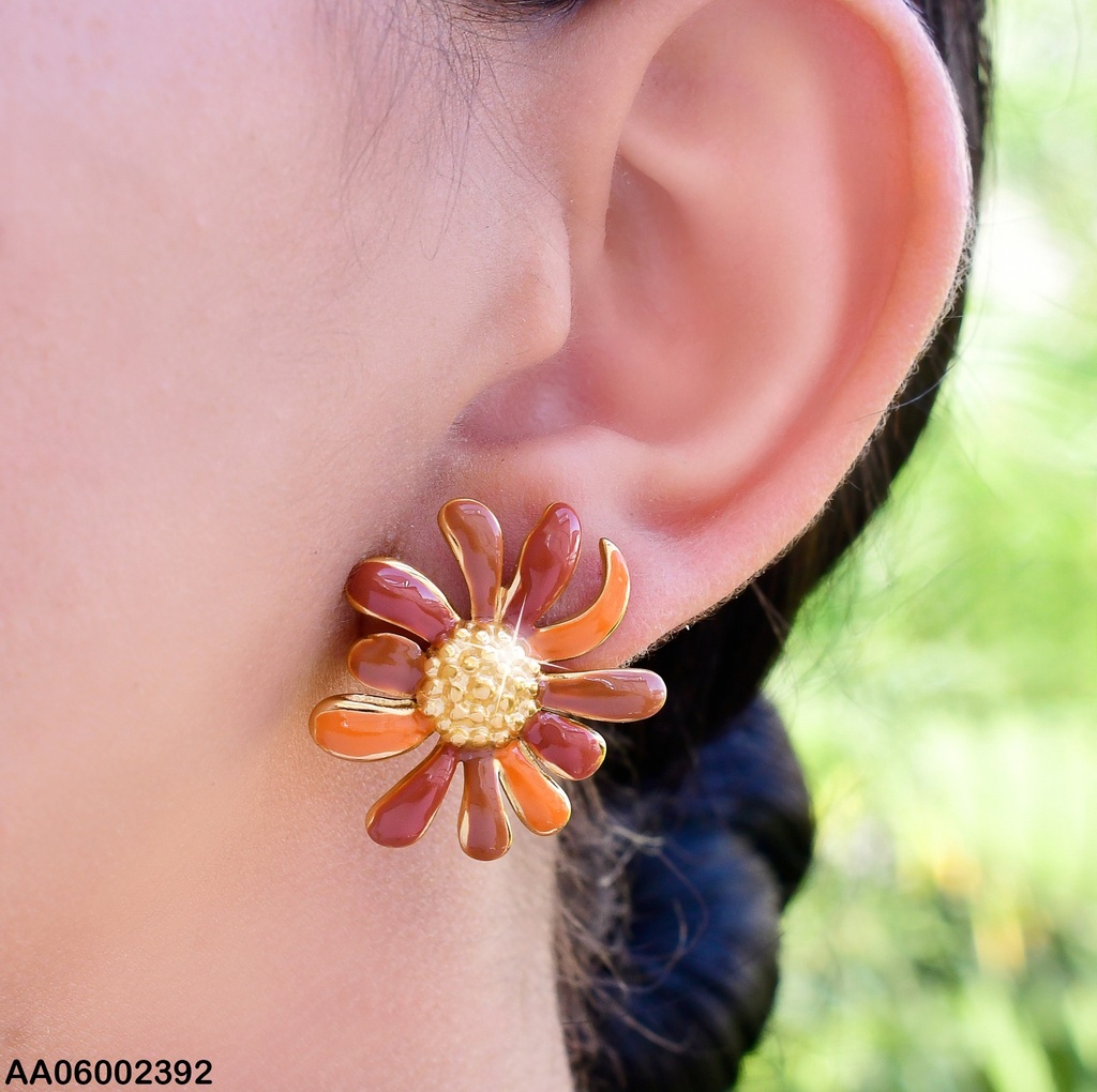 ARETES ESMALTADO FLOR COL SURT. EA530-131