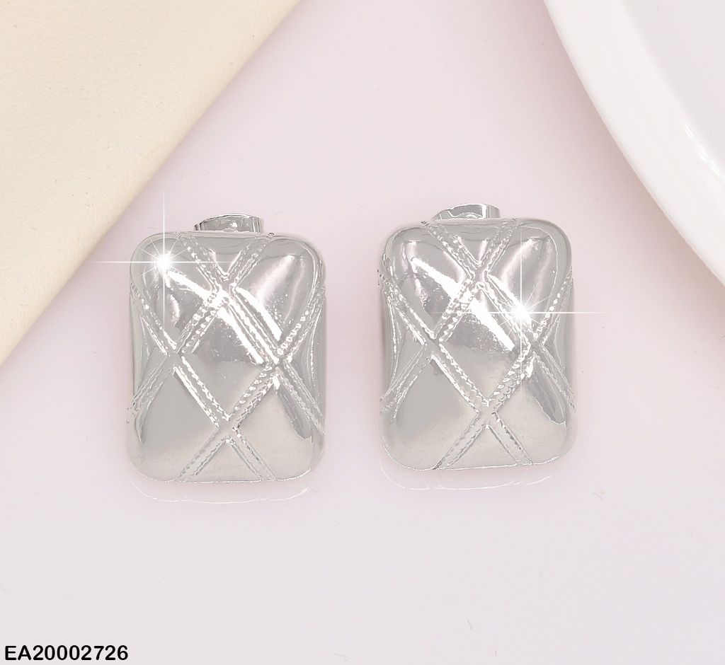 ARETES "C" A RAYAS PARTE SUPERIOR ANCHA EE685-130 TENDENCIA