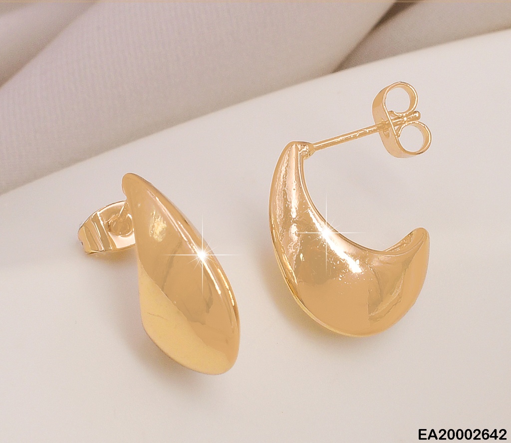 ARETES "J"PEQUEÑA INFLADA ANCHA PARTE INF.EE635-130 TENDENCIA