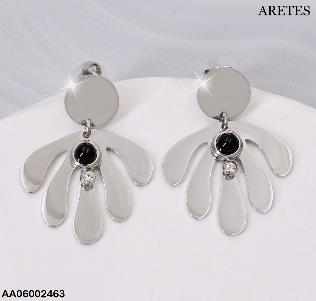 ARETES PLAT.PLACA RD. MANITO INVERTIDA SURT.EA470-131