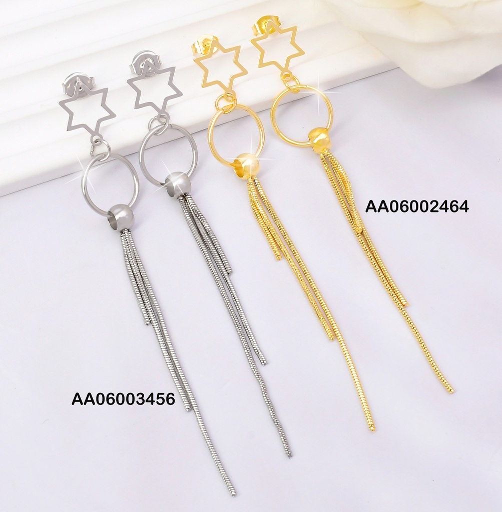 ARETES LAZOS A RAYAS EE598-45
