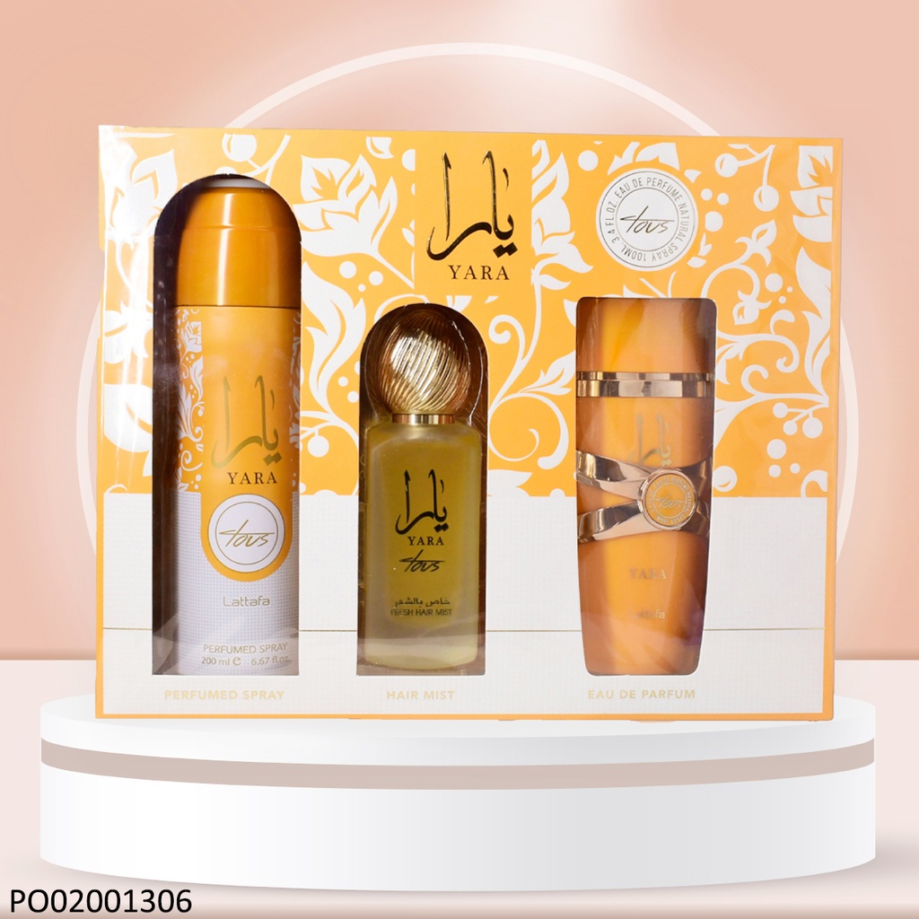 ESTUCHE PERFUMES HAIR MIST YARA TOUS LATTAFA 3PCS