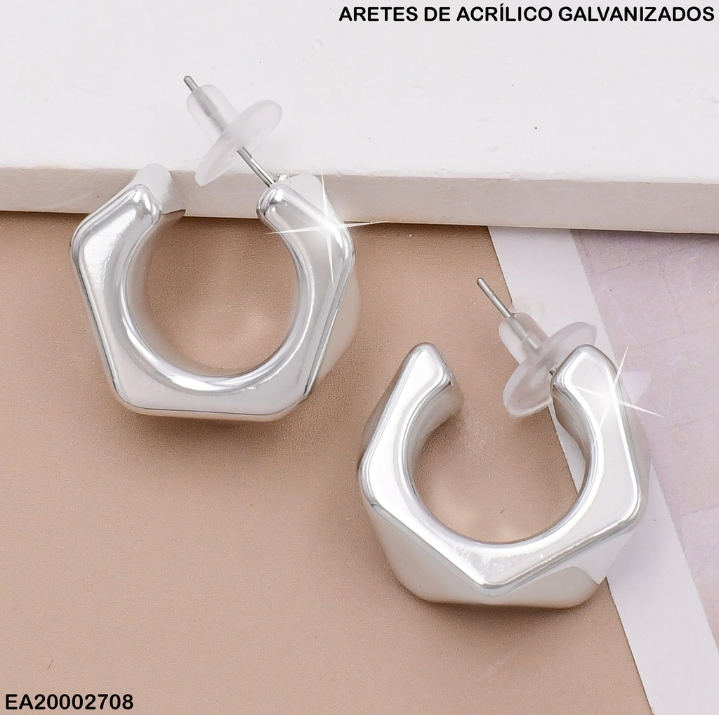 ARETES PLAT"C"LINEAS ZIGZAG GALVANIZADOS(CCB)EE617-215 (NPE2025)