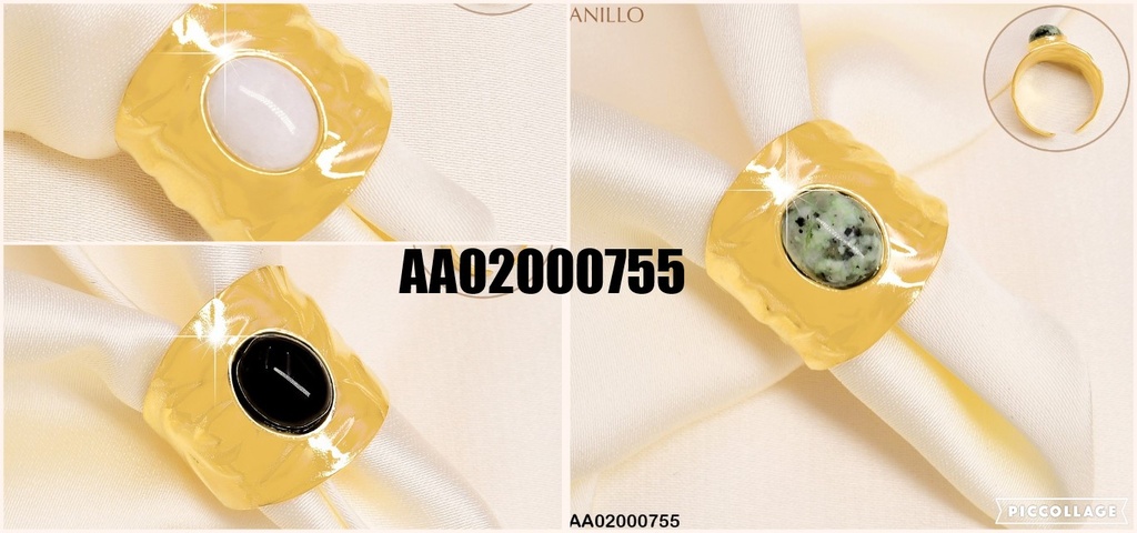 ANILLO ANCHO AJUST.OVALO COL.SURT. RA072-131