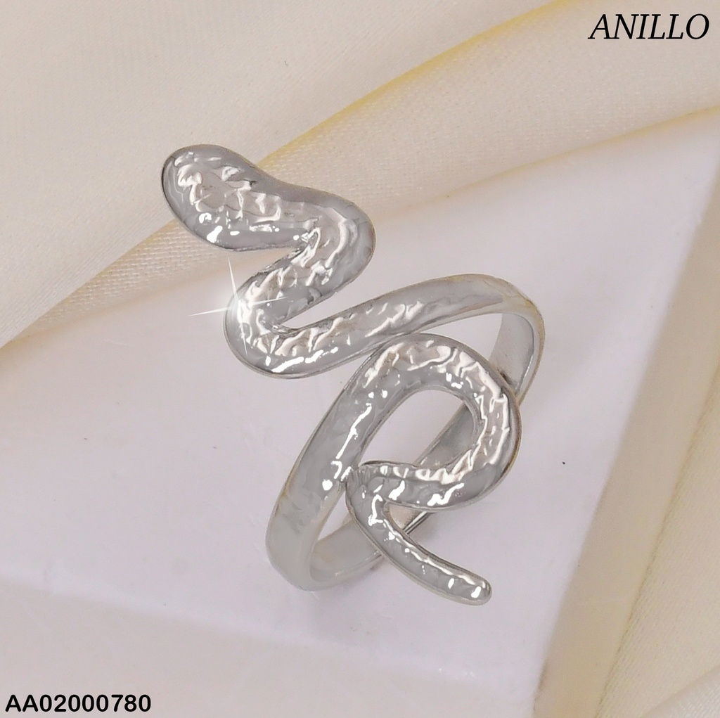 ANILLO PLAT. SERPIENTE RA155-131