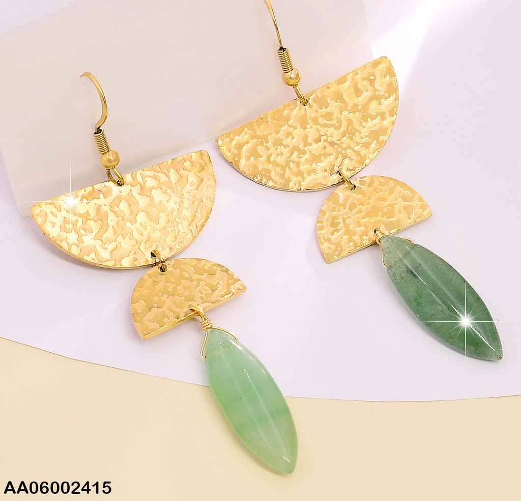 ARETE DOR ARCO GRAND /PEQ . PERLA BIPUNTA NATURAL EA299-131
