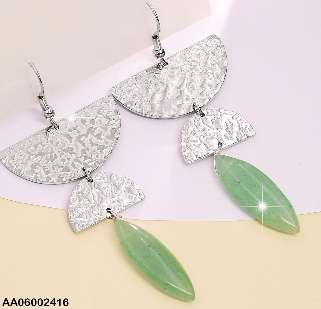 ARETE PLAT ARCO GRAND /PEQ . PERLA BIPUNTA NATURAL EA300-131