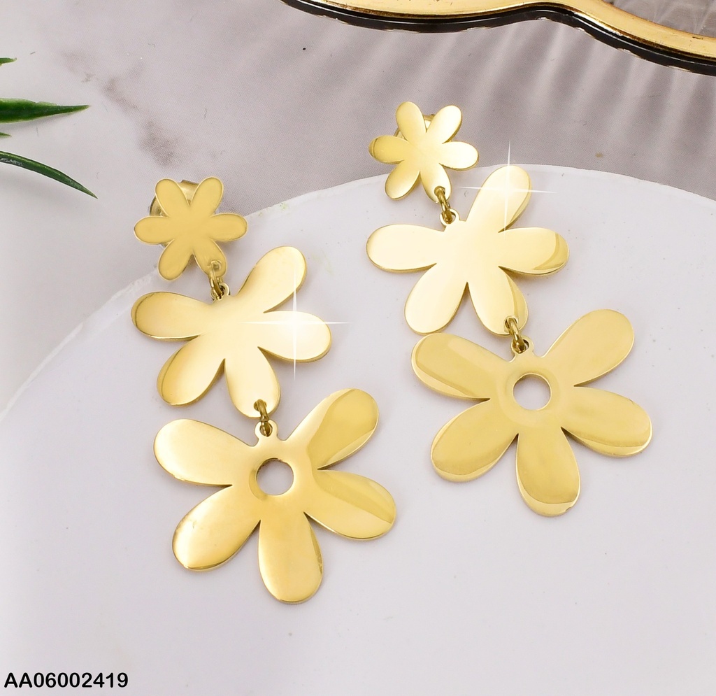 ARETE DOR. FLOR PEQ/MED/GRAND. DESCENDENTE EA305-131