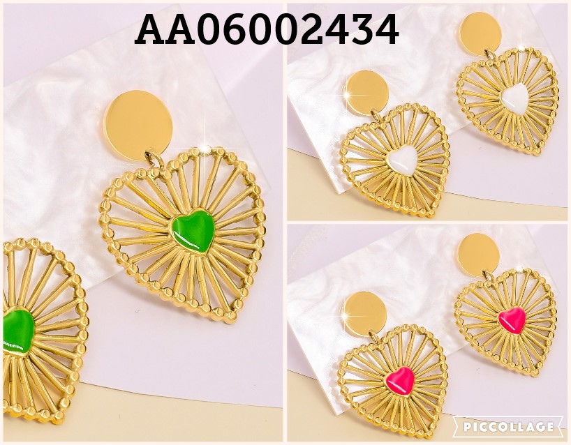 ARETE DOR CORAZON GRANDE/ LINEAS/ CORAZON PEQ. COL SURT EA327-131