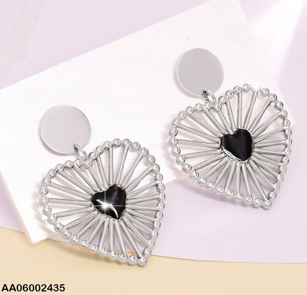ARETE PLAT CORAZON GRANDE/ LINEAS/ CORAZON PEQ. COL SURT EA328-131