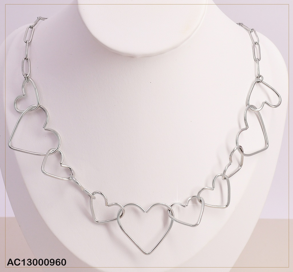 CADENA PLAT/ 11 CORAZONES ENTRELAZADOS  CA216-131