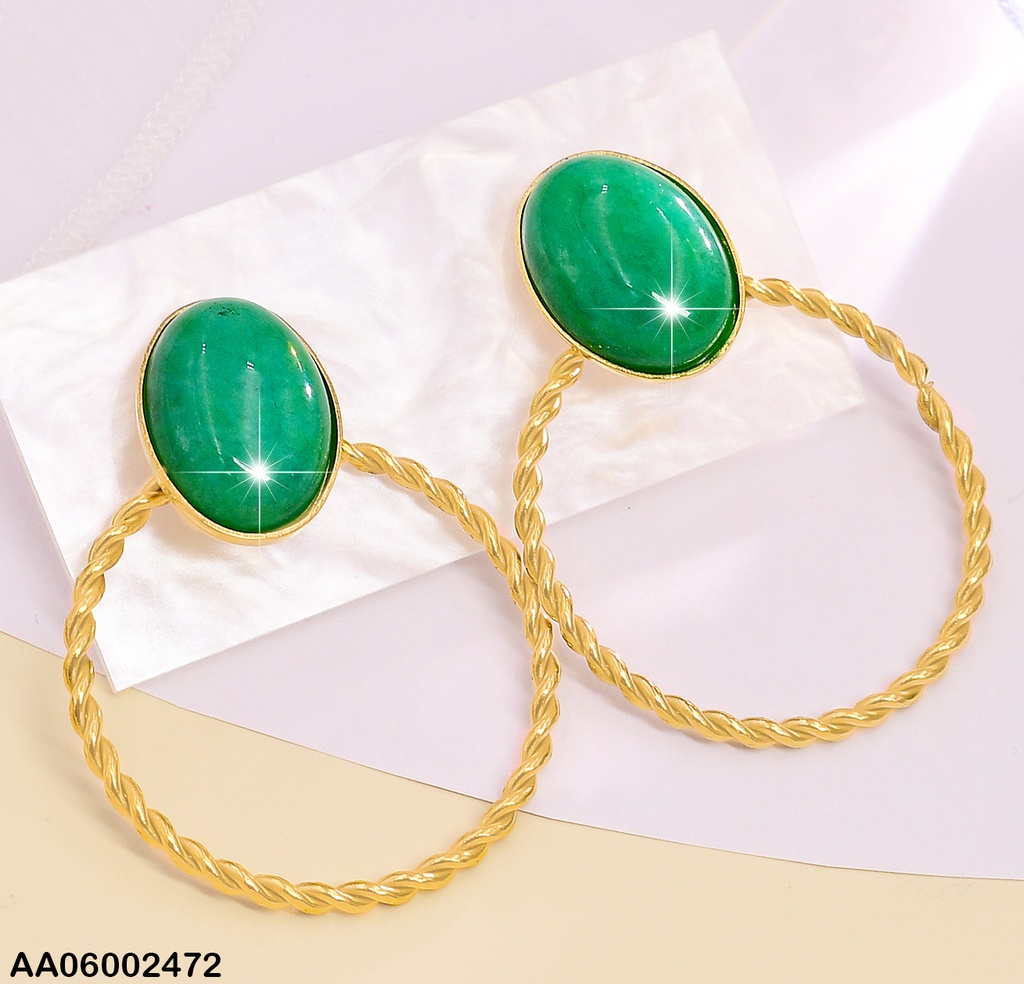 ARETE DOR.PERLA OVALO COL SURT. / CIRCULO TORN. EA421-131