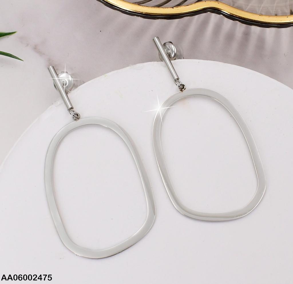 ARETE PLAT. PALITO/OVALO COLGANTE EA432-131