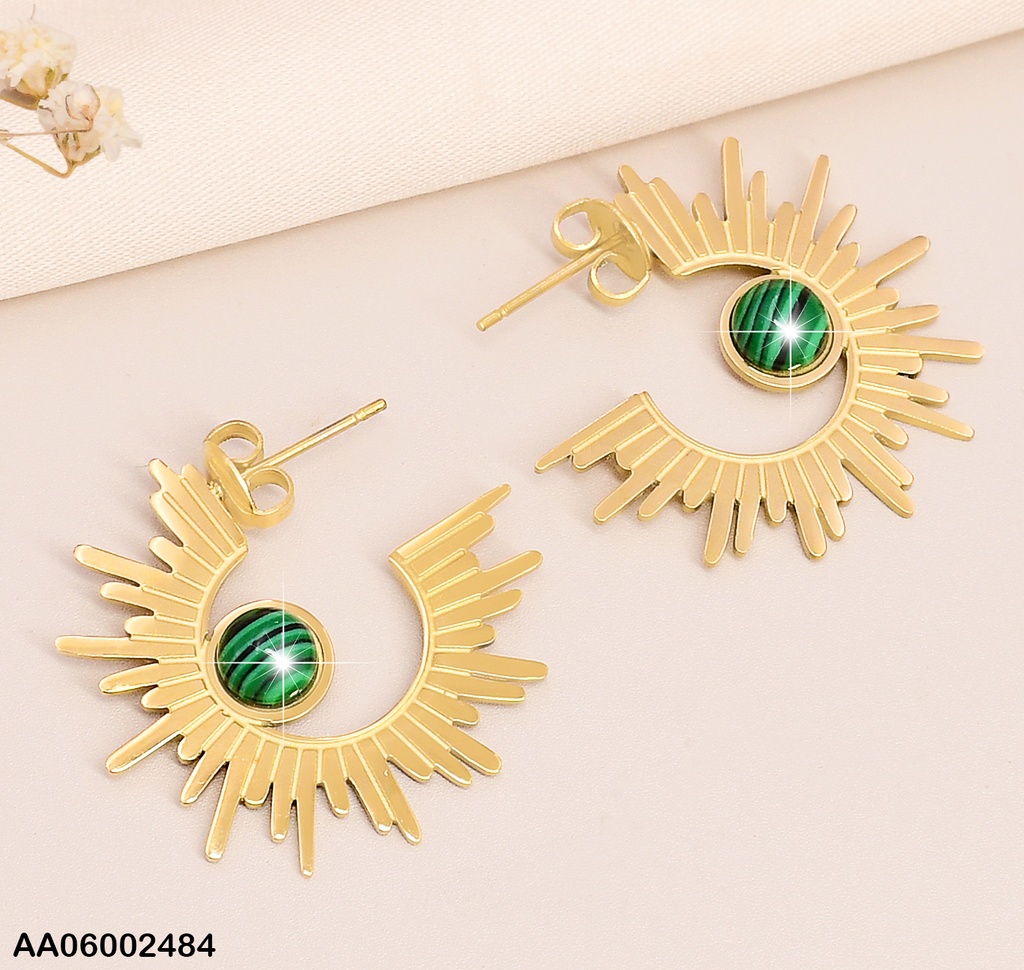 ARETES DOR MEDIO SOL PERLA CENTRO COL SURT EA451-131